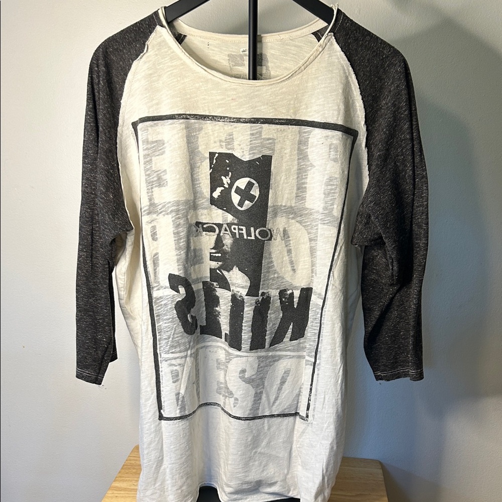 Monochrome Graphic Long Sleeve Tee